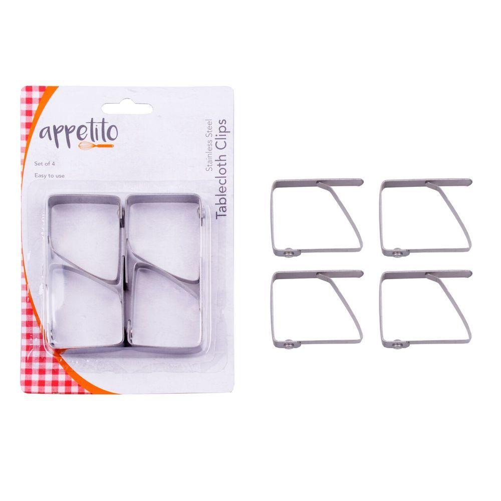 Stainless Steel Tablecloth Clips 4 Pack - KITCHEN - Entertaining - Soko and Co