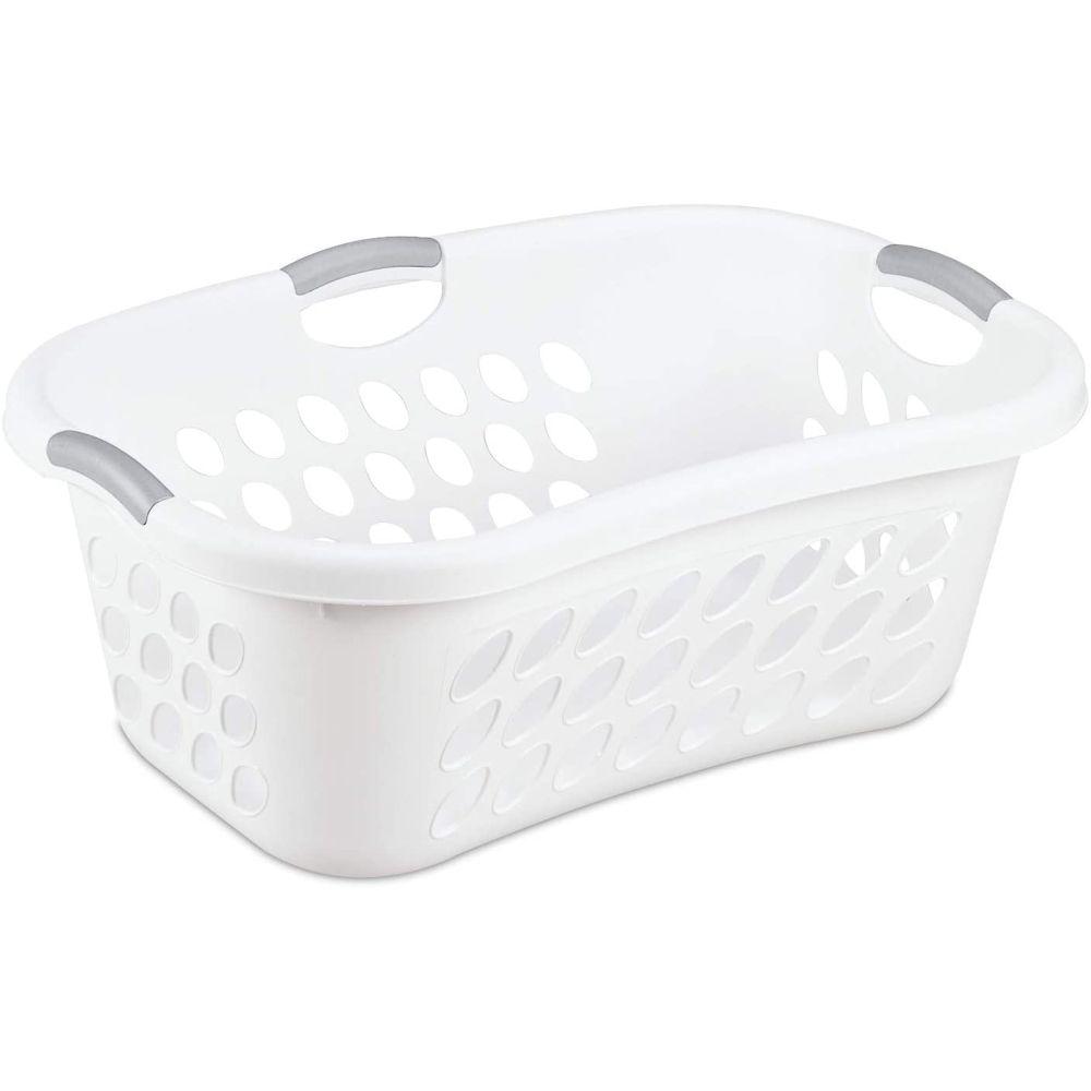 Sterilite 44L Hip Hugger Laundry Basket White - LAUNDRY - Baskets and Trolleys - Soko and Co