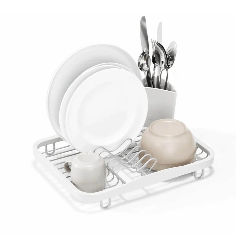 Umbra Sinkin Dish Rack White - KITCHEN - Dish Racks and Mats - Soko and Co