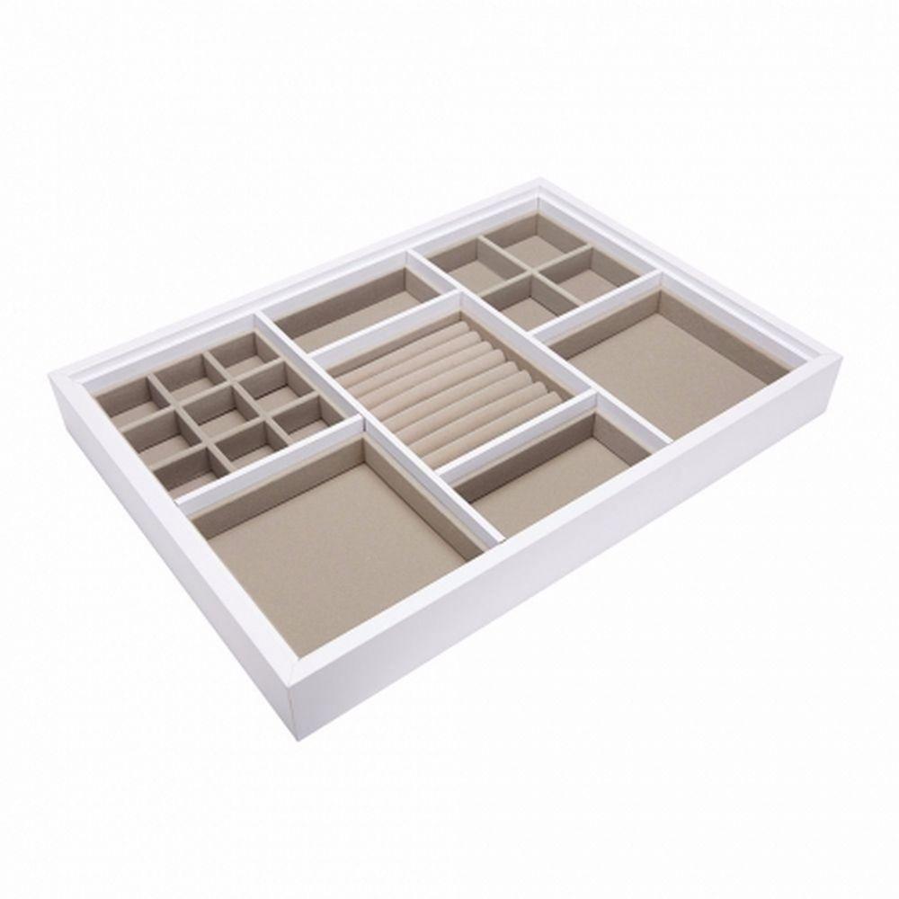 Urburn Large Jewellery Tray for Elfa Drawers White - WARDROBE - Jewellery Storage - Soko and Co