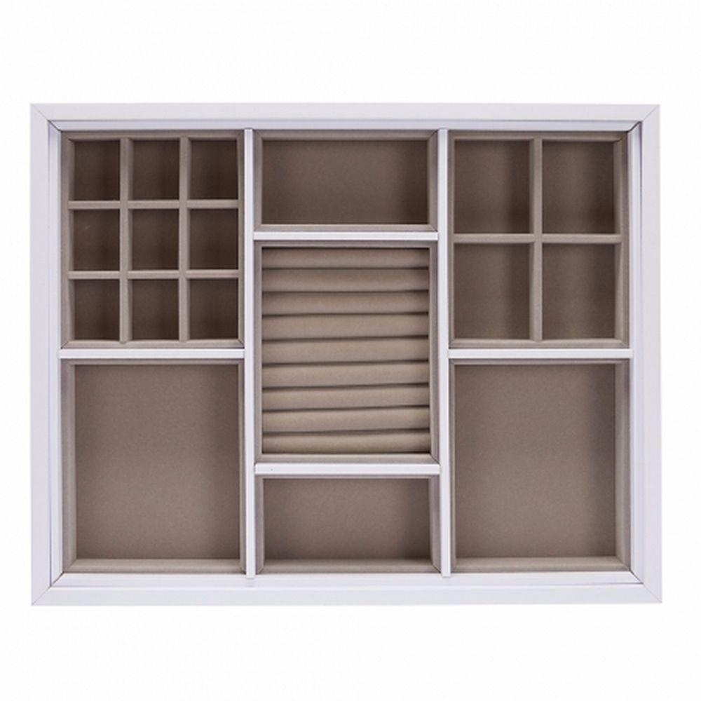 Urburn Medium Jewellery Tray for Elfa Drawers White - WARDROBE - Jewellery Storage - Soko and Co