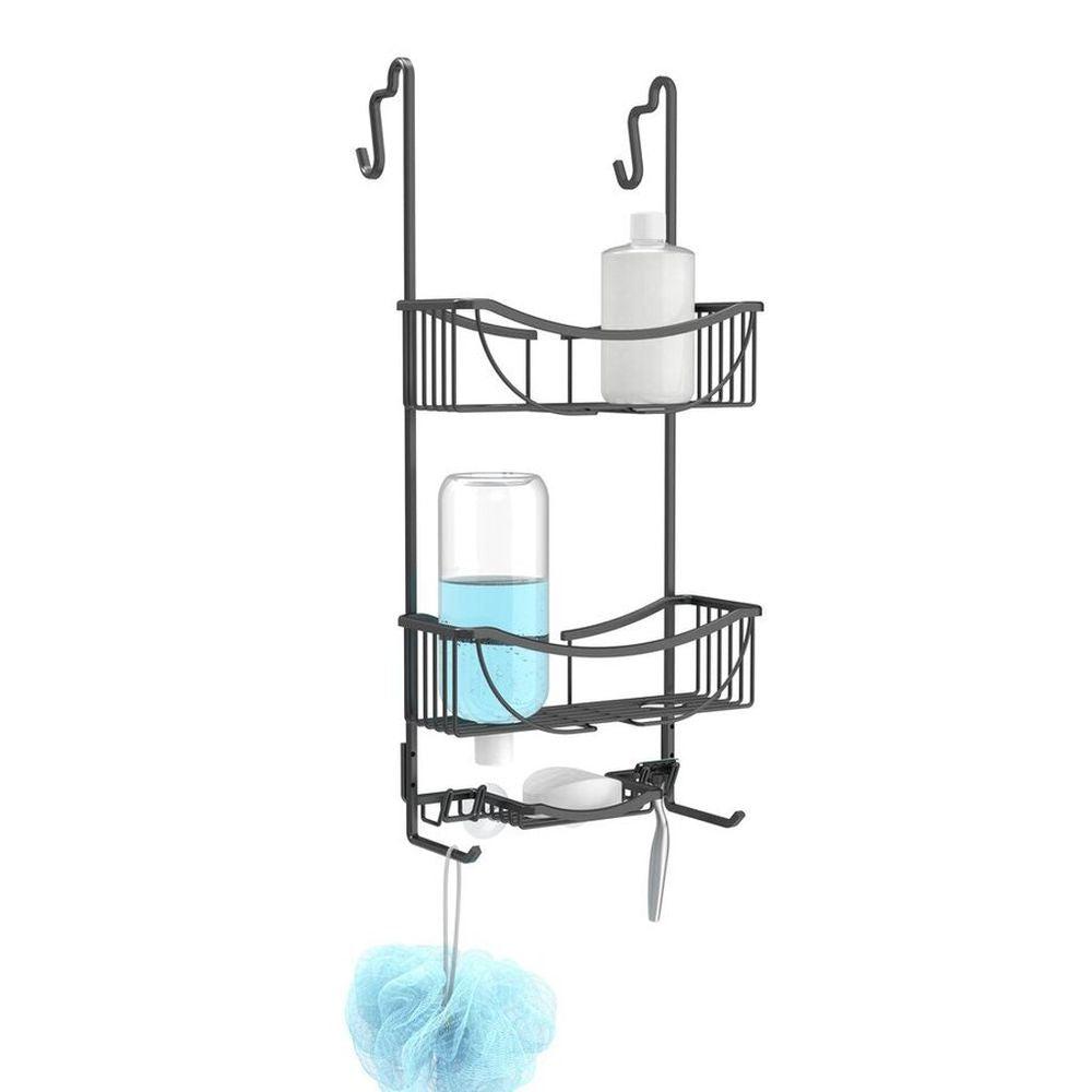 Venus 3 Tier Aluminium Over Door Shower Caddy Matte Black - BATHROOM - Shower Caddies - Soko and Co