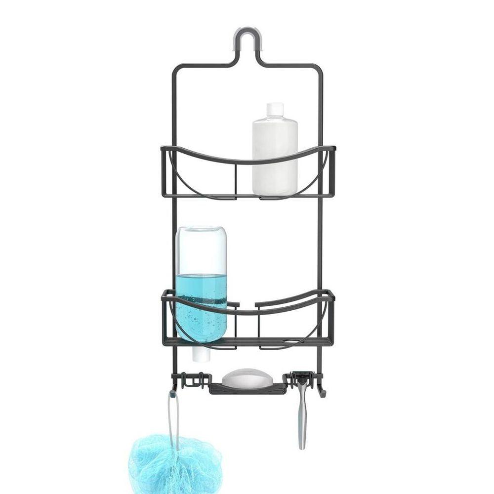 Venus 3 Tier Aluminium Shower Caddy Matte Black - BATHROOM - Shower Caddies - Soko and Co