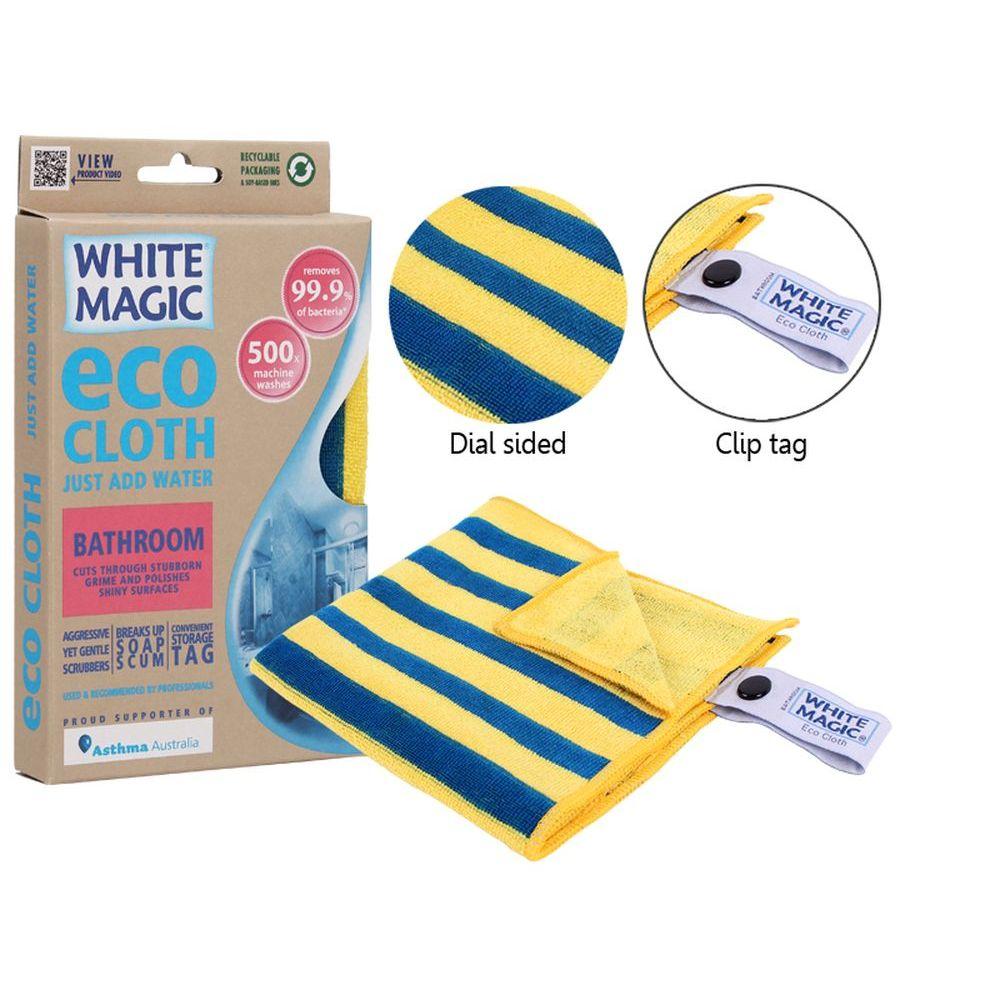 White Magic Microfibre Bathroom Eco Cloth - LAUNDRY - Cleaning - Soko and Co