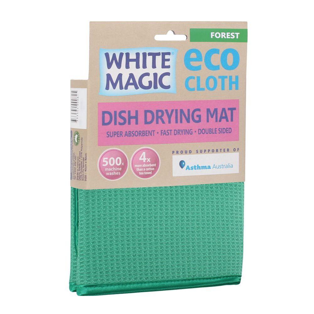 White Magic Microfibre Dish Drying Mat Forest - KITCHEN - Dish Racks and Mats - Soko and Co