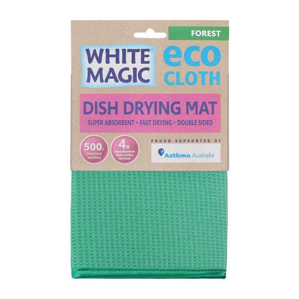 White Magic Microfibre Dish Drying Mat Forest - KITCHEN - Dish Racks and Mats - Soko and Co